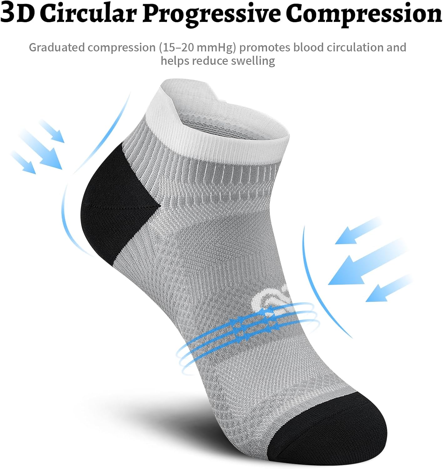 Detalle 2 de PAPLUS Ankle Compression Sock 15-20 mmHg