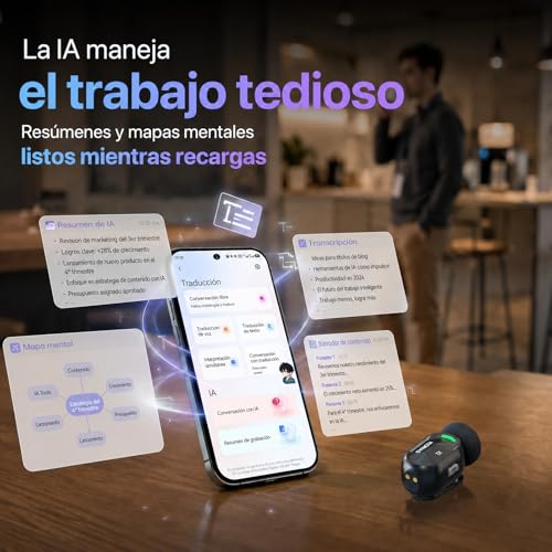 Detalle de SYNCO SMICT Micrófono de Solapa Inalámbrico IA para Android
