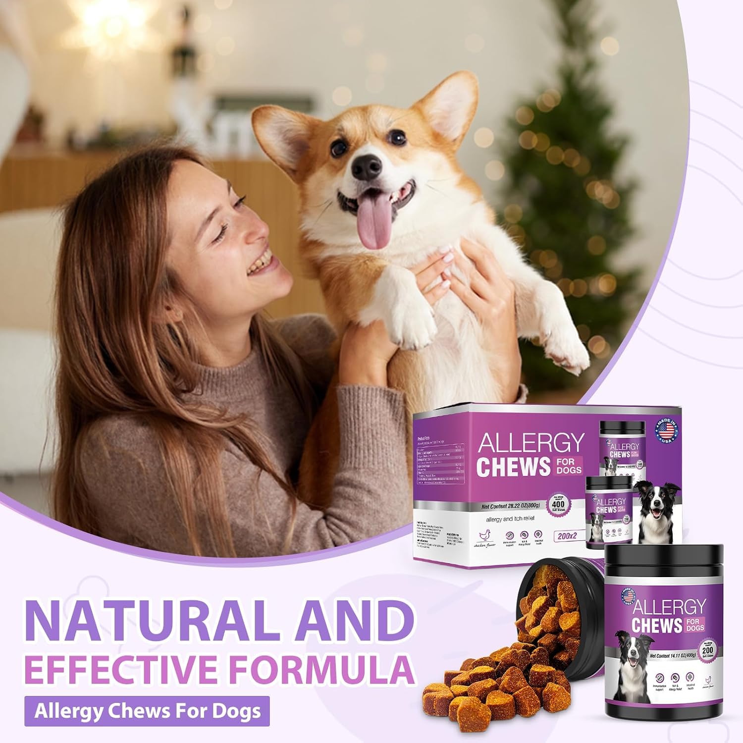 Thumbnail 5 de Dog Allergy Chews, 400 Count