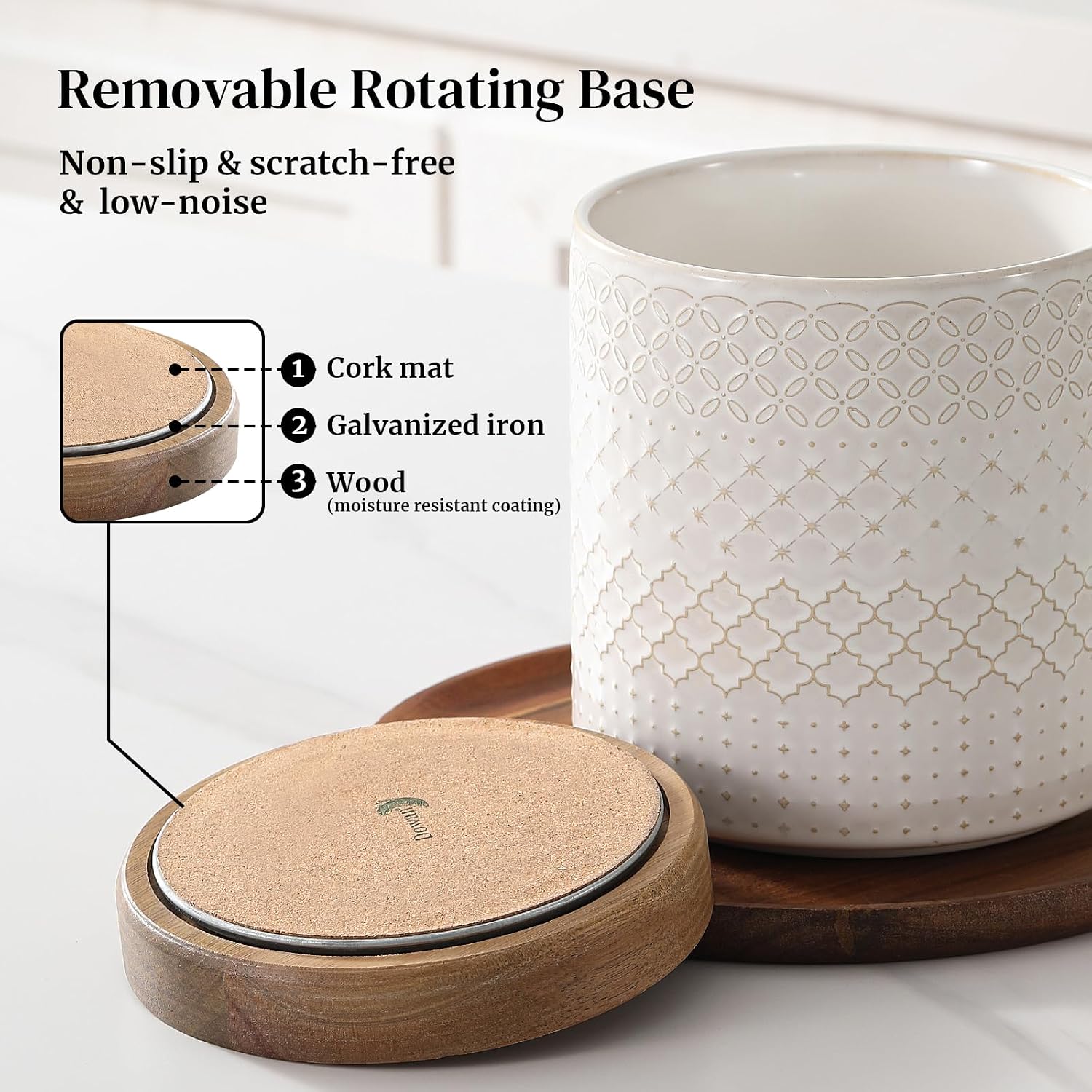 Thumbnail 2 de DOWAN 360° Rotating Extra Large Utensil Holder