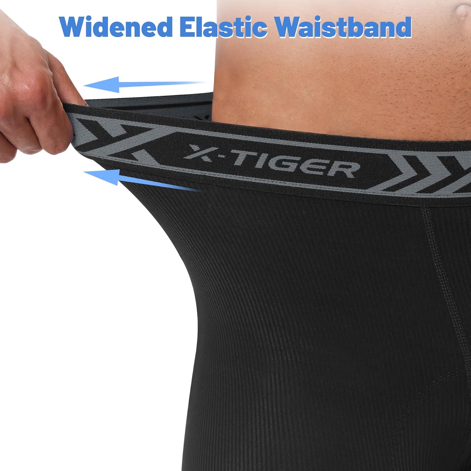 Thumbnail 3 de X-TIGER Short Cycliste Homme éponge Padded – Cuissard coussiné, rapide à séchage, anti-glissement