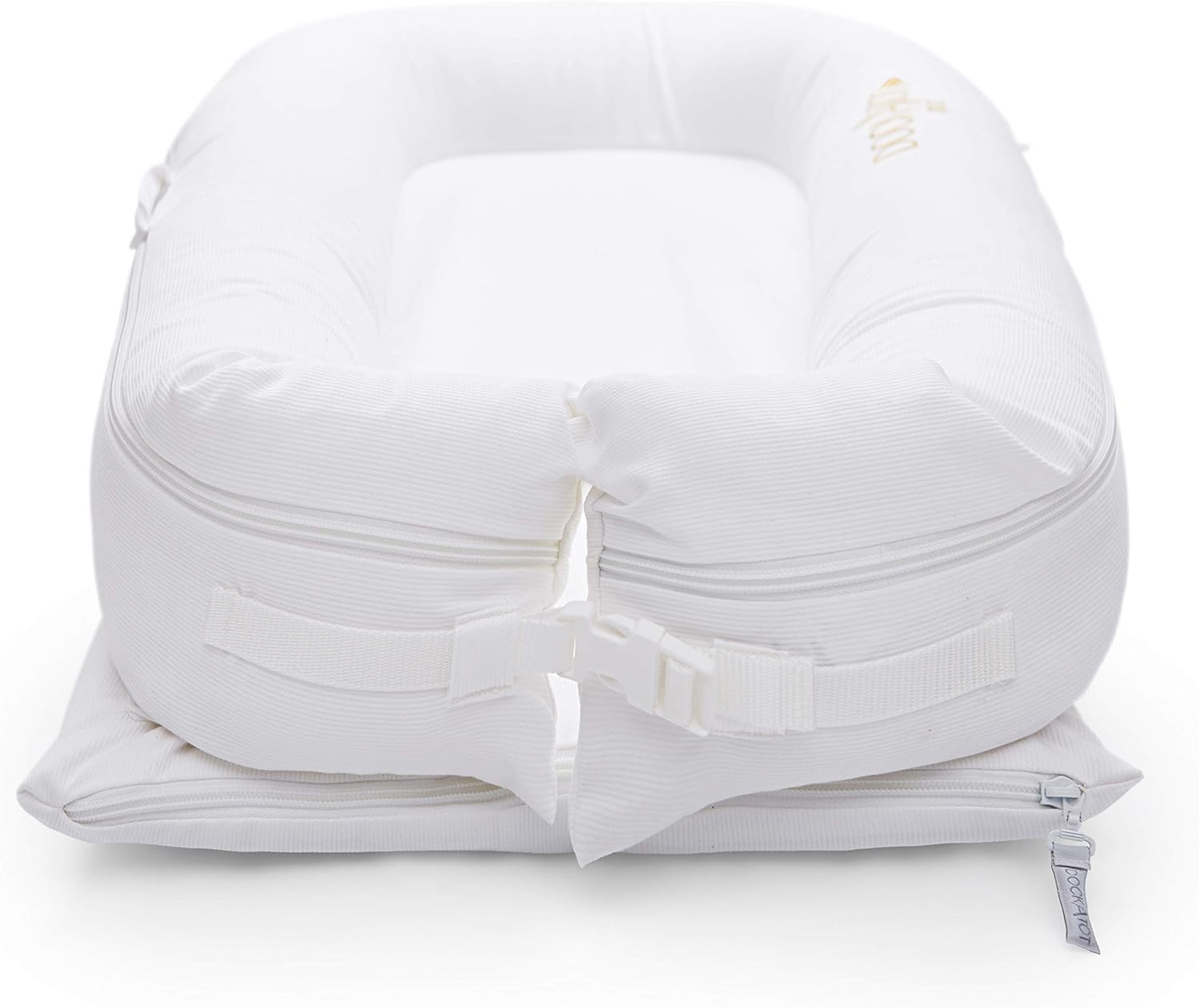 Thumbnail 2 de DockATot Deluxe+ Dock - Pristine White: Practical, gentle baby lounger for supervised time