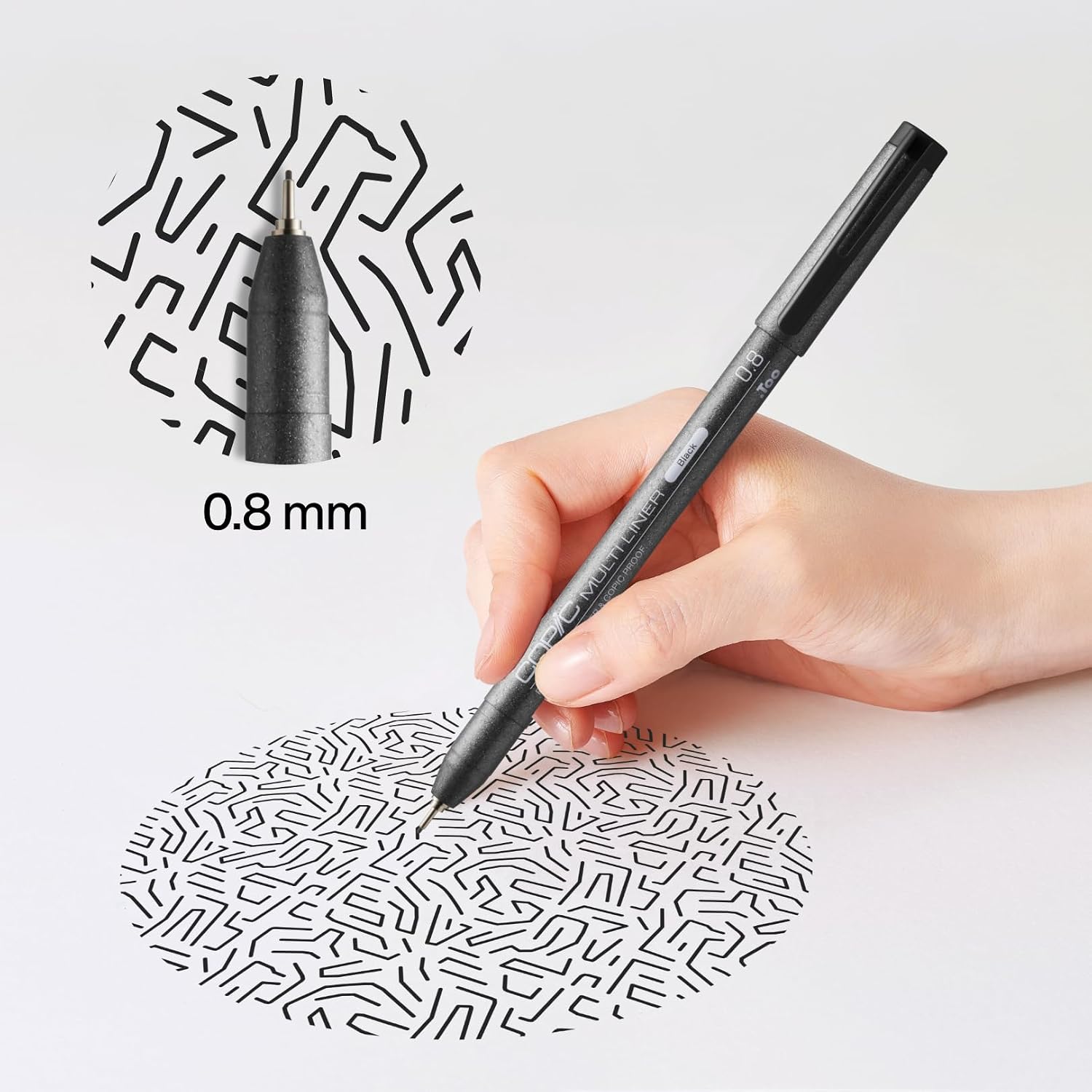 Thumbnail 1 de Copic Multiliner 0,8 mm – svart fineliner med vatten- och alkoholbeständigt bläck