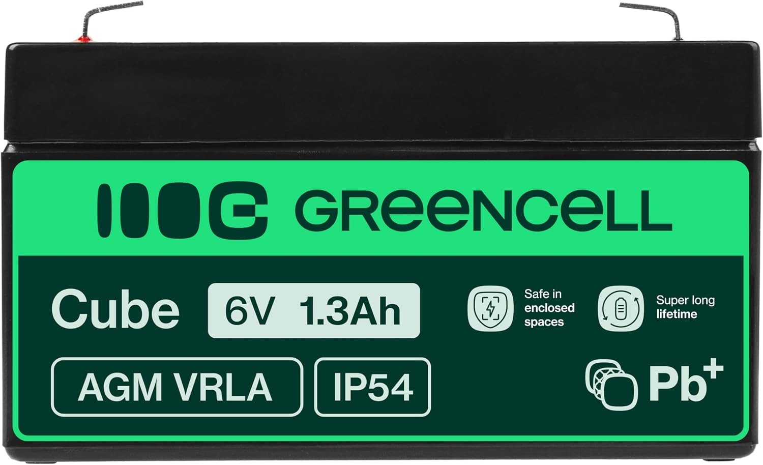 Thumbnail 3 de Batteria AGM 6V 1,3Ah Greencell