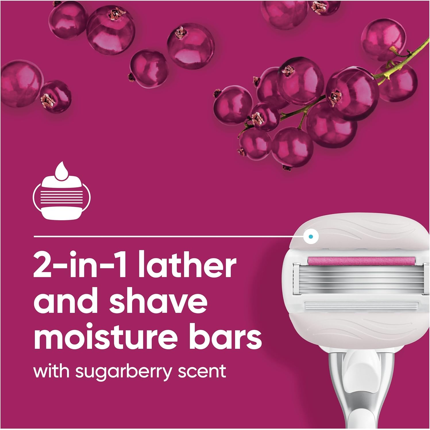 Detalle de Gillette Venus Comfortglide Sugarberry 3-pack razor blades 🪒