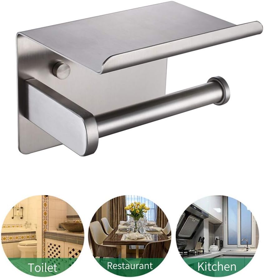 Thumbnail 1 de HomeHeng F928-03D porte-papier inox avec tablette