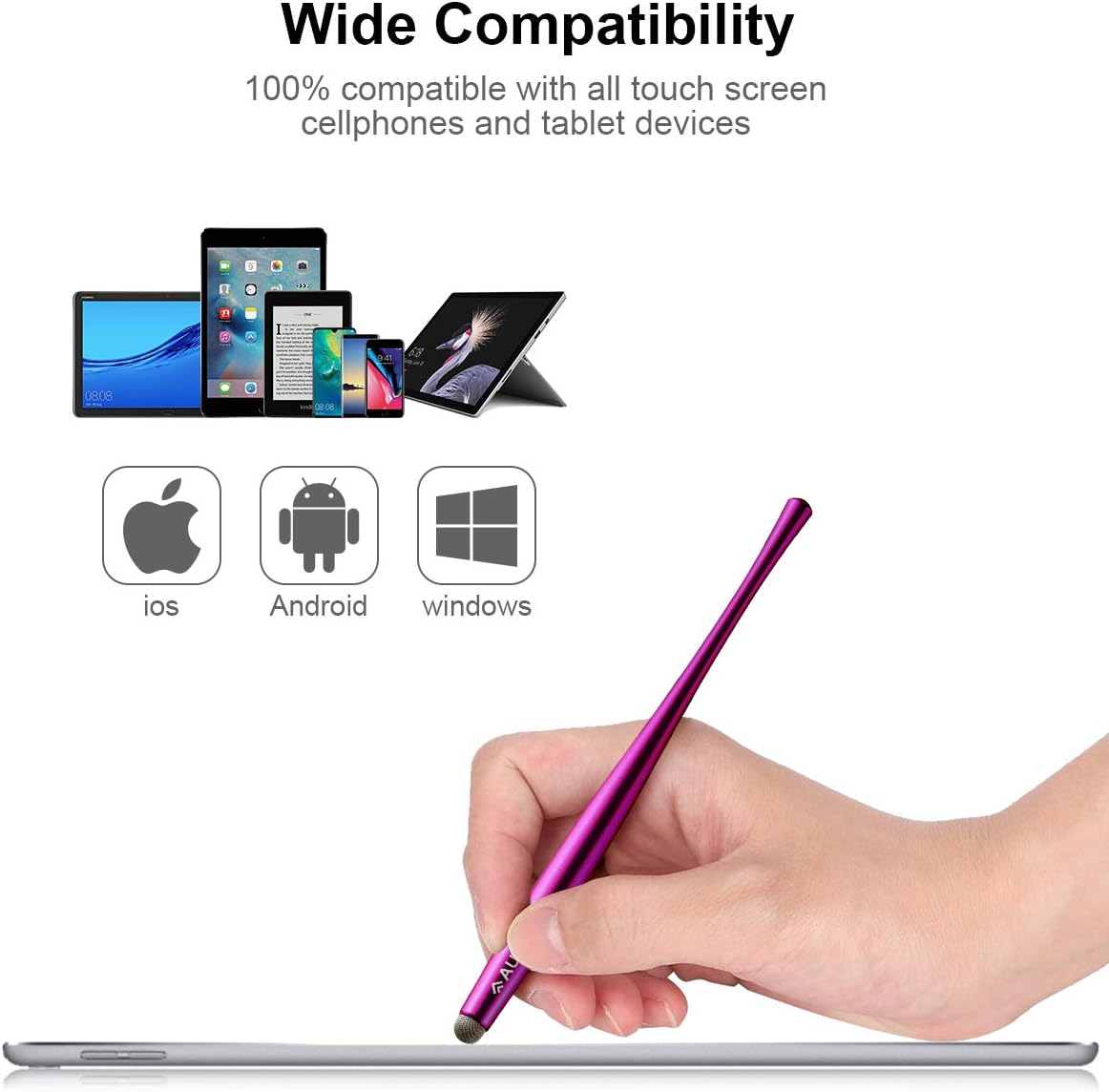 Thumbnail 2 de AULEEP Stylus Pen 4-pack for tablets and phones ✏