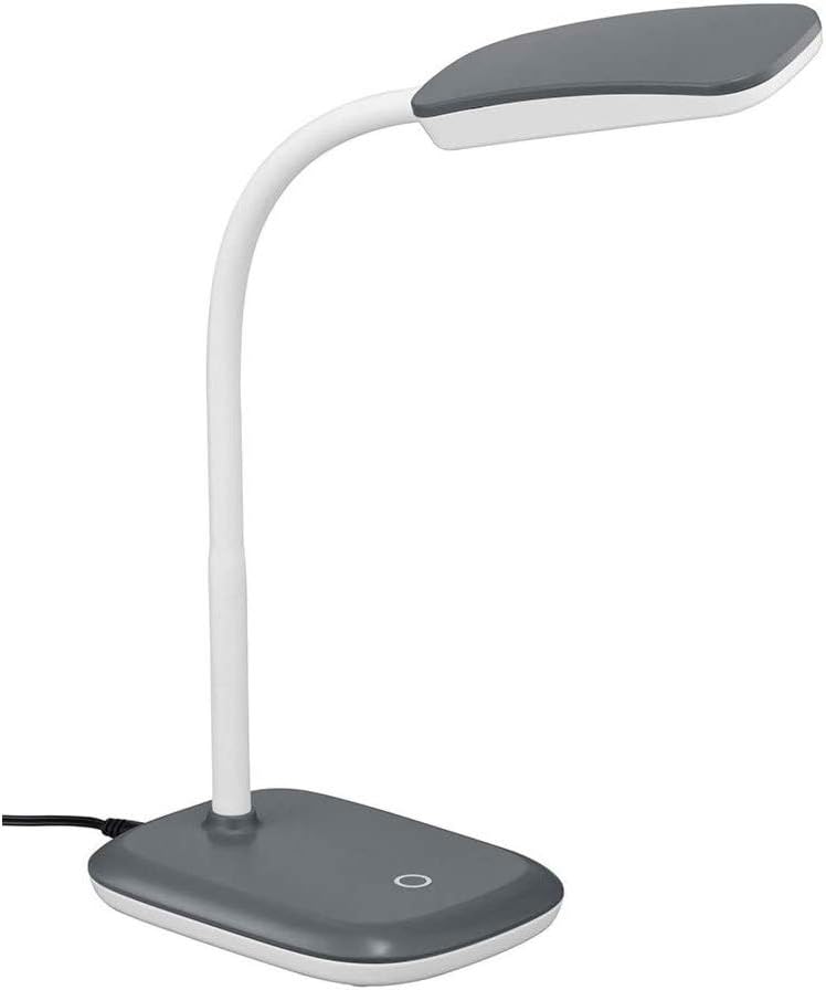 Detalle de Reality Leuchten Boa R52431187 – lampa biurkowa LED z dotykowym ściemniaczem
