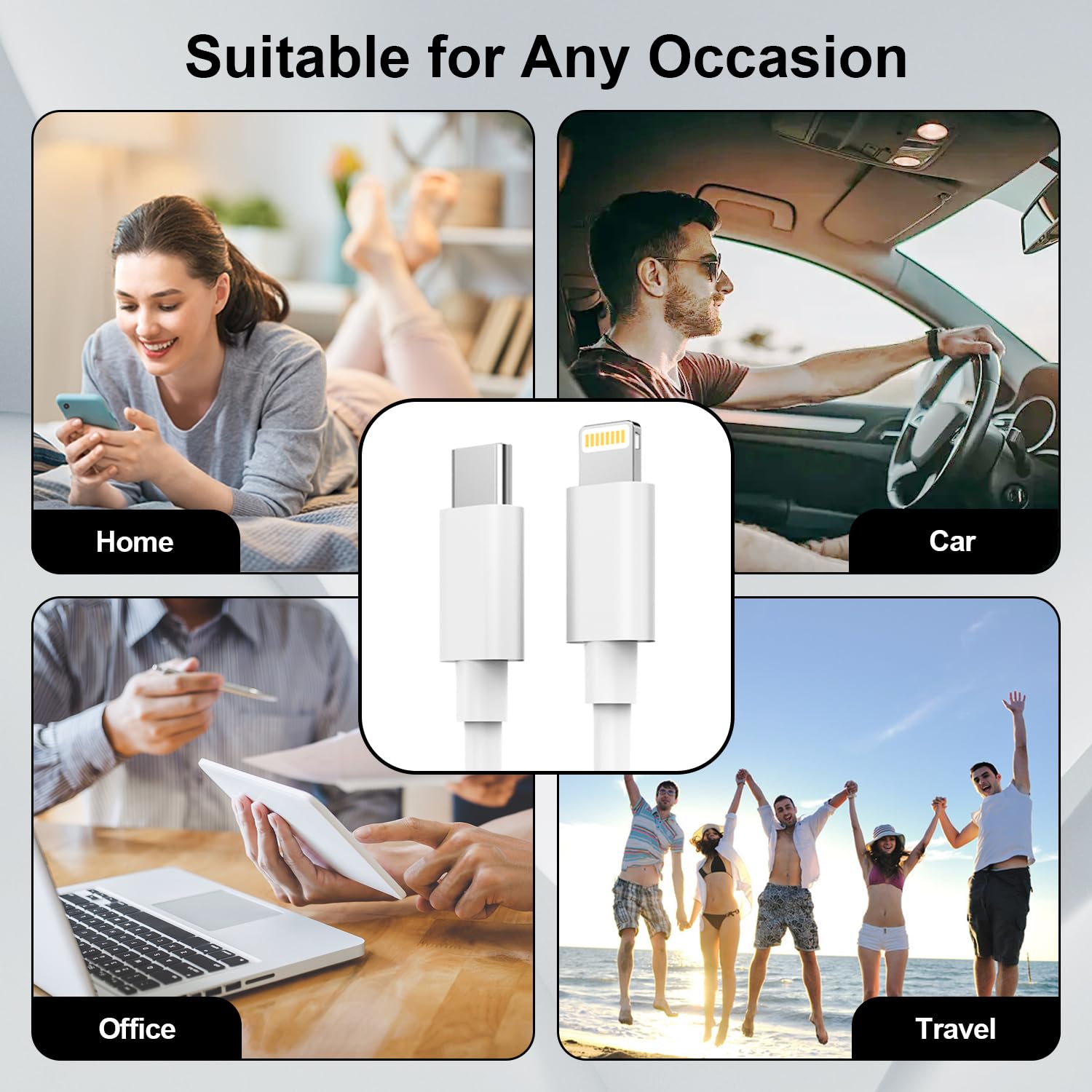 Thumbnail 6 de USB-C to Lightning Cable 2M 2 Pack