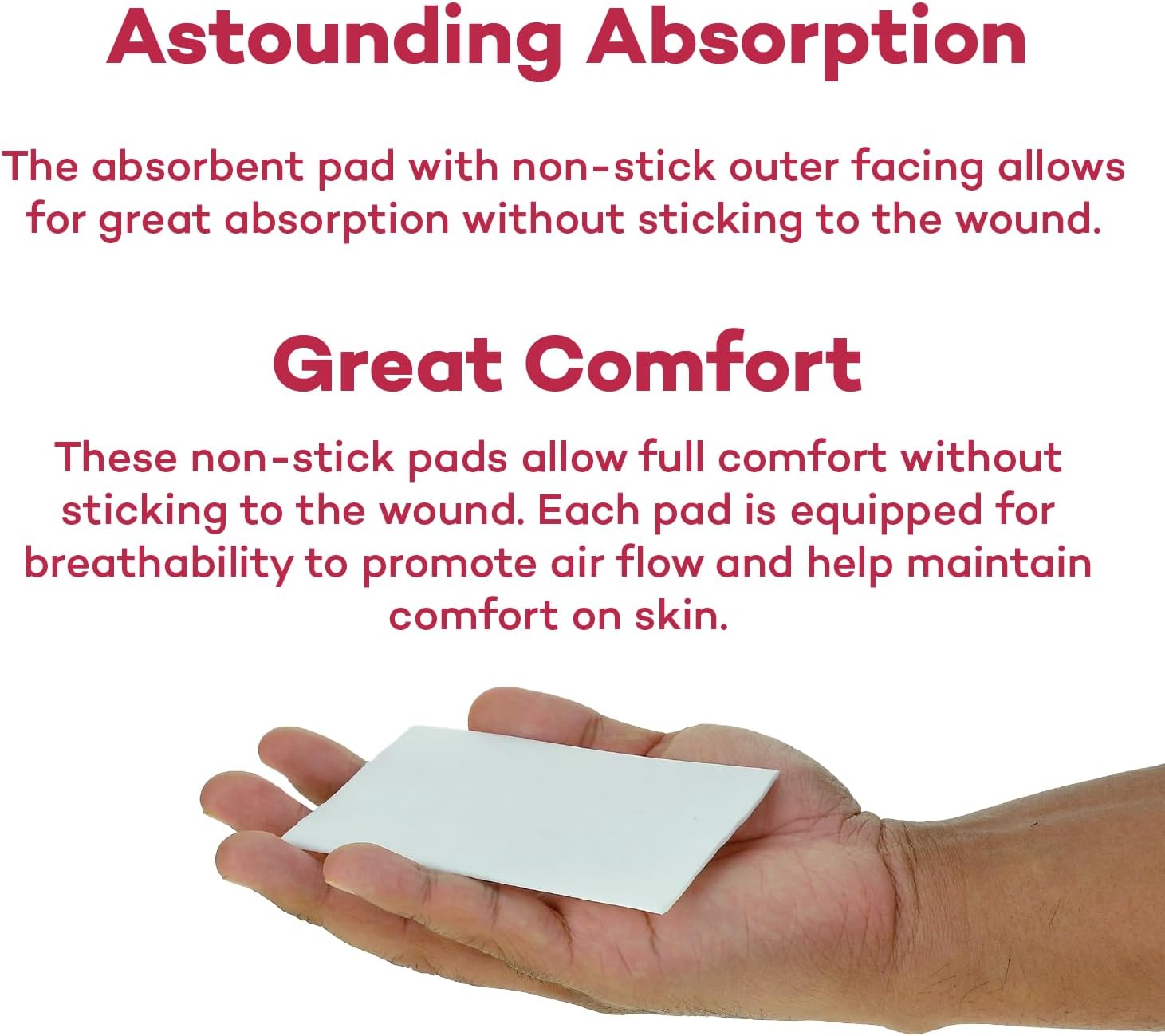 Detalle 2 de Dealmed Non-Adherent Gauze Pads, 3 x 4 in