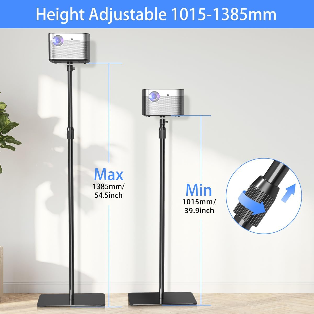 Thumbnail 1 de Suptek Projector Stand Floor Mount - Adjustable Height PR001F