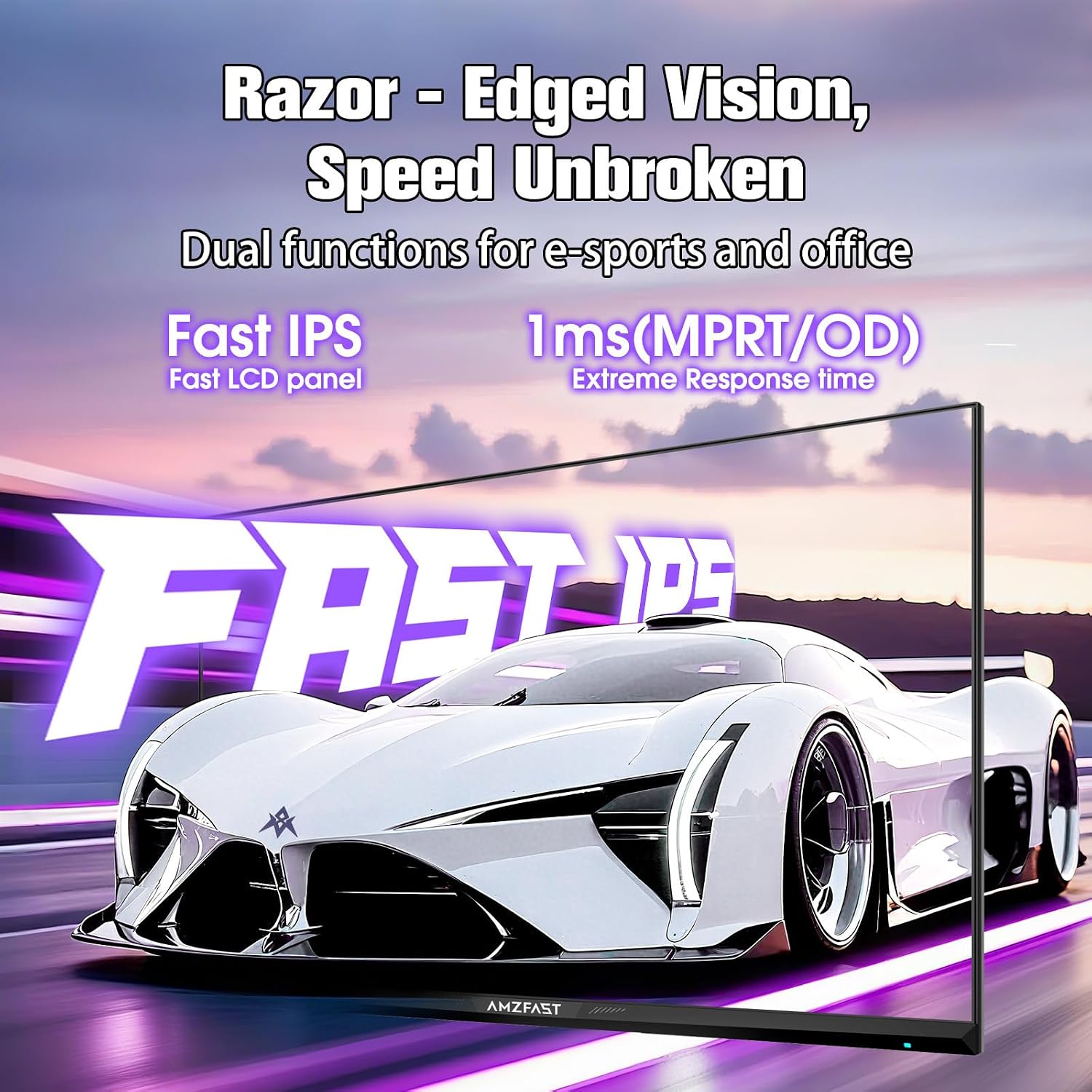 Detalle 2 de AMZFAST AMZG27F6Q 27-inch QHD 200Hz Fast IPS Gaming Monitor with Adaptive-Sync and HDR 400