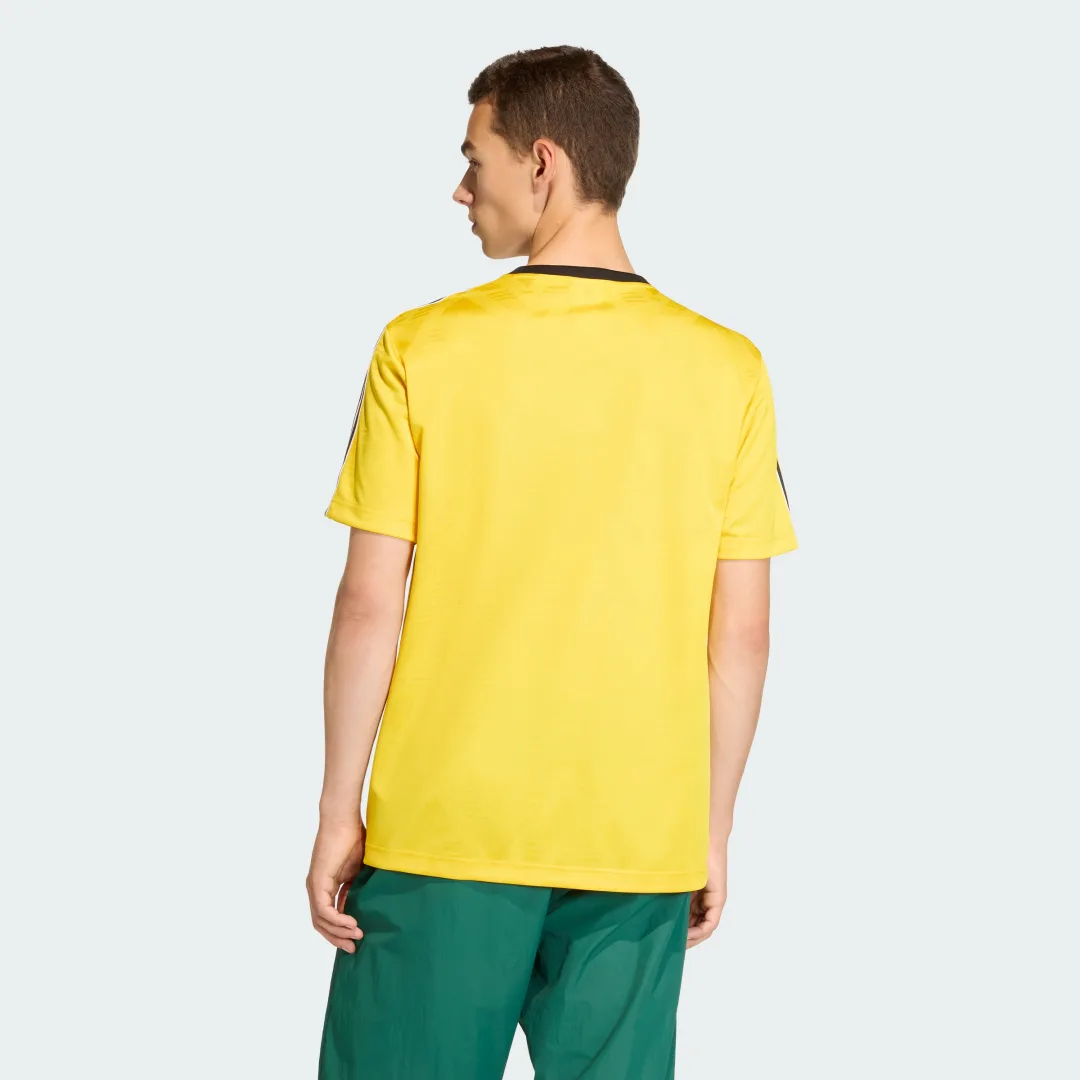 Detalle de Camiseta de jacquard Adidas – Amarillo
