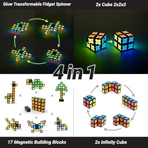 Thumbnail 6 de TOSY Magnet Fidget Spinner Glow 16 bloques