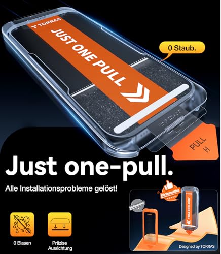 Thumbnail 5 de TORRAS Präzise iPhone 16 Pro Max Privatsphäre Panzerglas 2 Stk.