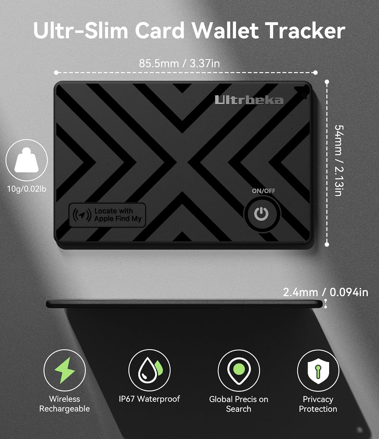 Thumbnail 1 de MFi wallet tracker 2.4mm ultra-thin