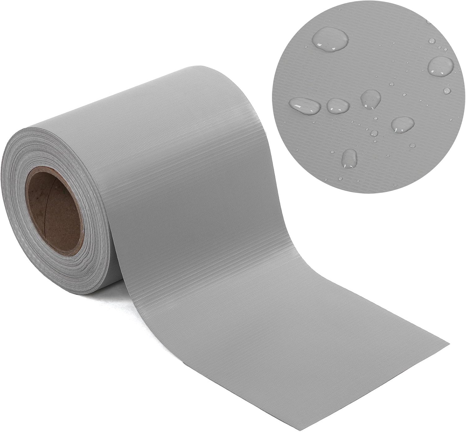 Detalle de SONGMICS Strisce Privacy in PVC GPJ040Q: pellicola per recinzione 40 m x 19 cm, grigio chiaro, spessa e opaca con 25 clip