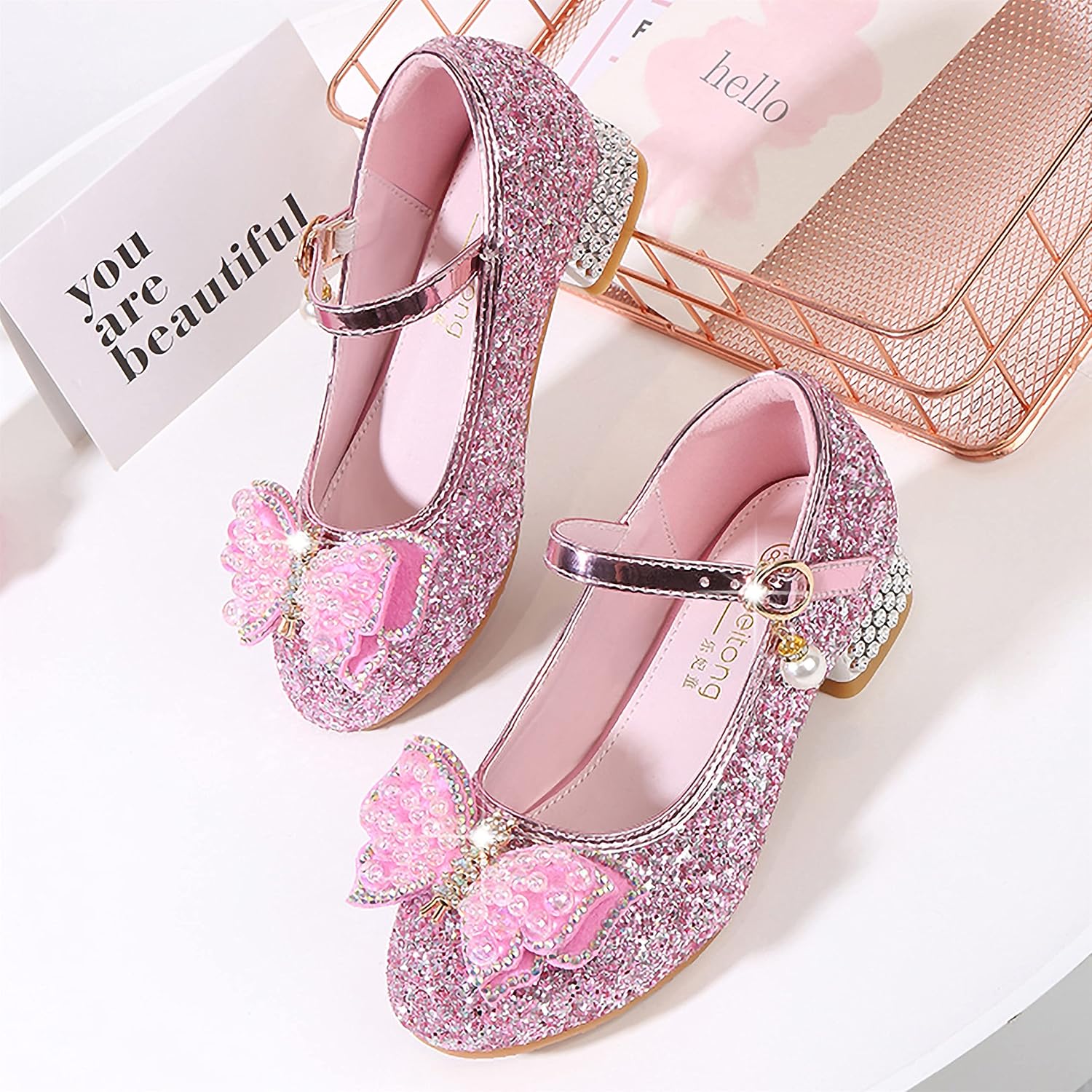 Thumbnail 2 de YOSICIL Principessa Scarpe con Tacco Rosa