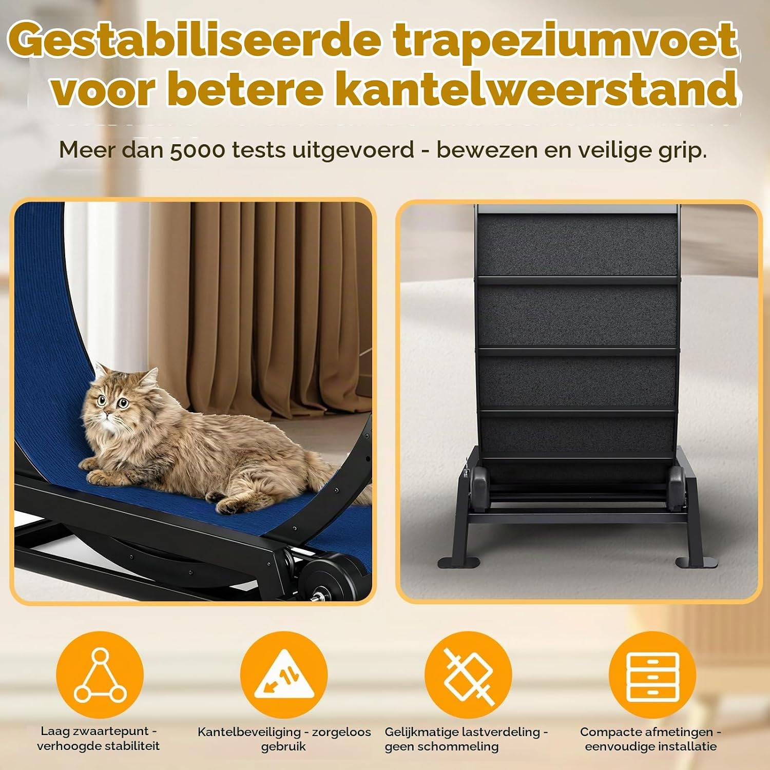 Thumbnail 2 de GTPLAYER PET-CEW01-FR kattenwiel van metaal, XL 100 cm, blauw