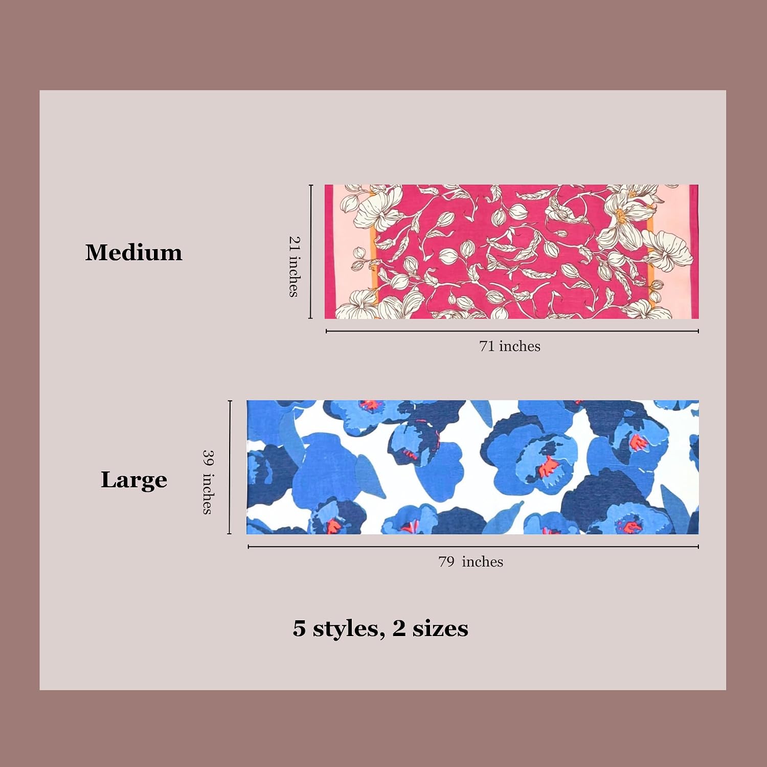 Detalle de Humble Hilo Vector Art Fashion Scarf Lightweight wrap đ
