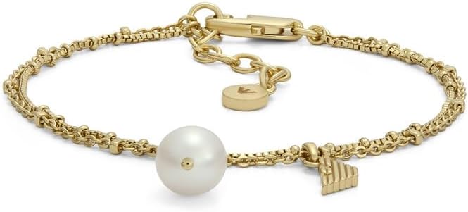 Thumbnail 6 de Bracelet Emporio Armani en laiton ou acier inoxydable, fermoir à homard ton or