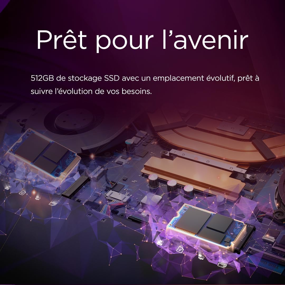 Thumbnail 2 de Lenovo IdeaPad Slim 3 15Q8X10 : portable 15,3'' WUXGA, 16 Go RAM, 512 Go SSD, Snapdragon et Windows 11 Home