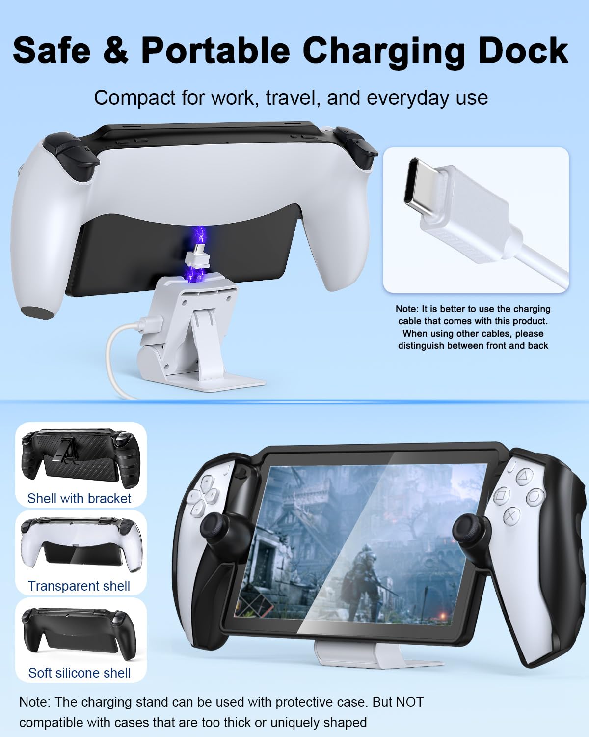 Thumbnail 4 de KOVA 13-in-1 Accessories Set for PlayStation Portal Remote Player (Black bundle)