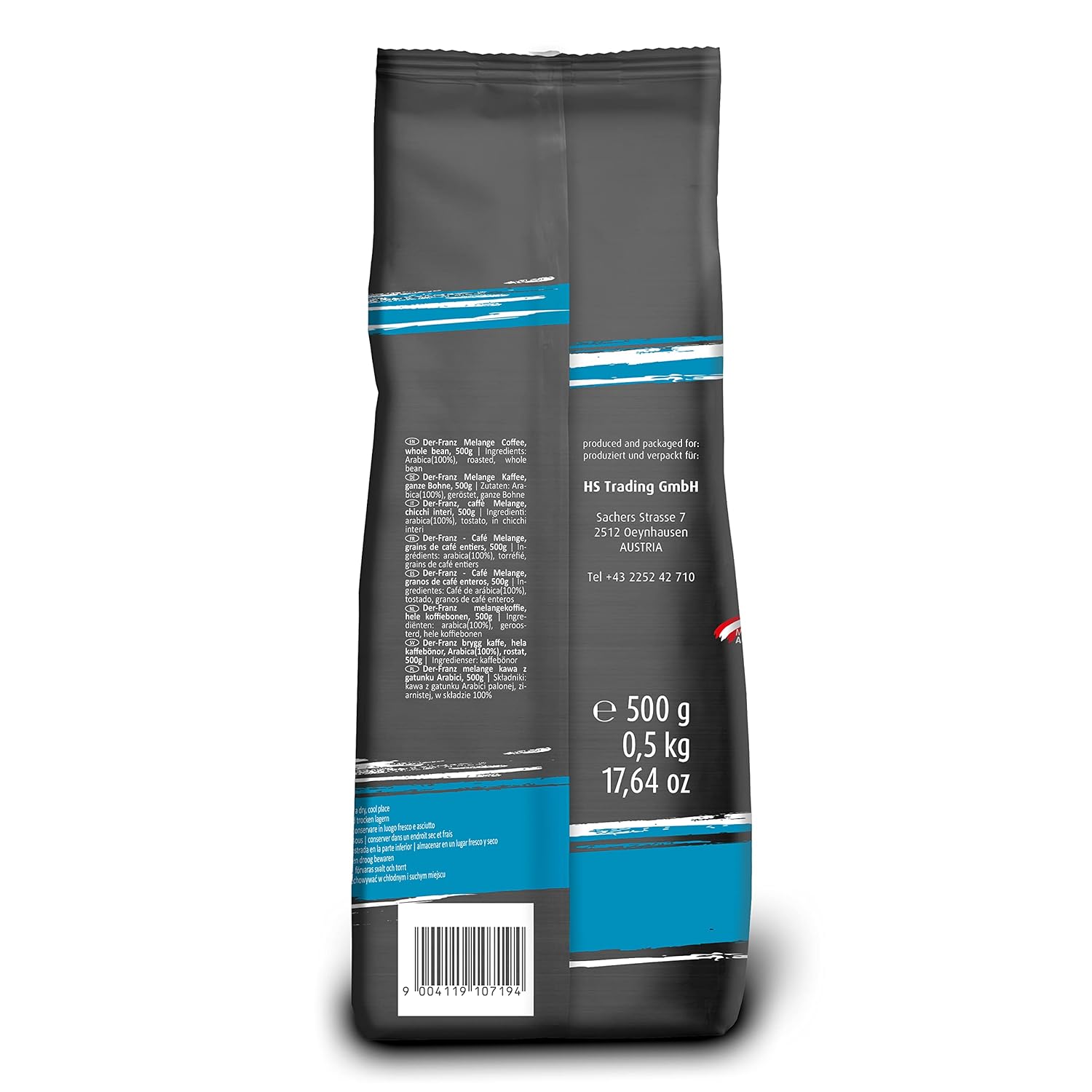 Thumbnail 1 de Der-Franz Melange Kaffee, gemahlen (2 x 500 g) – 100% Arabica Wiener Mischung