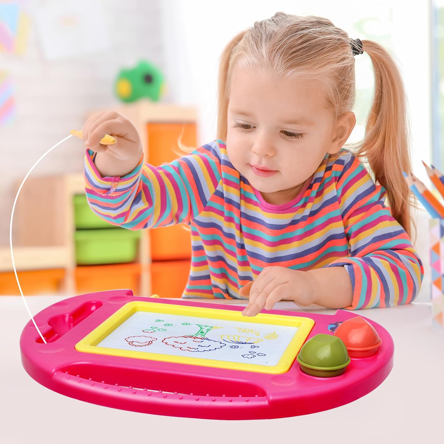 Detalle 2 de BABLOCVID Magnetic Drawing Board, ABS
