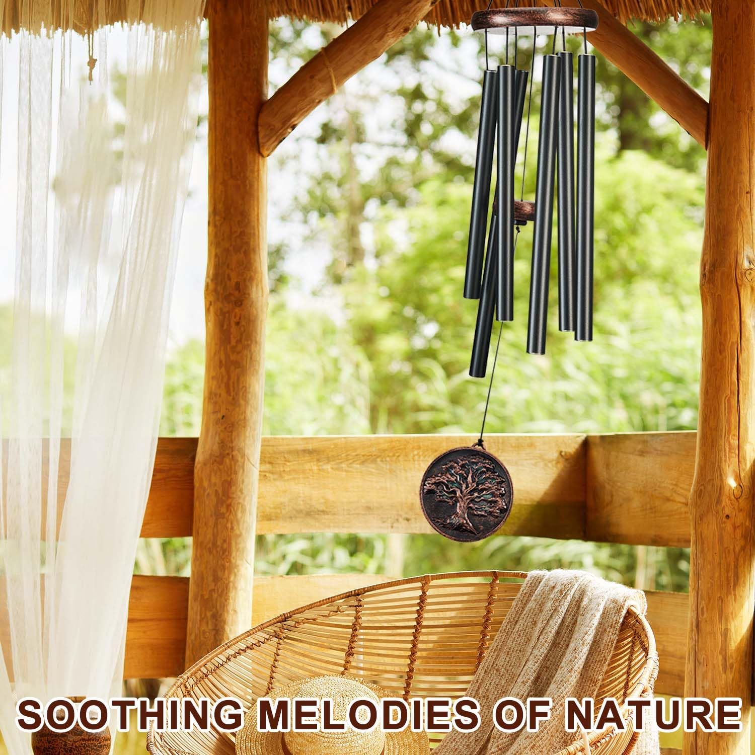 Detalle de Gabzart Tree of Life Wind Chime, 34-inch