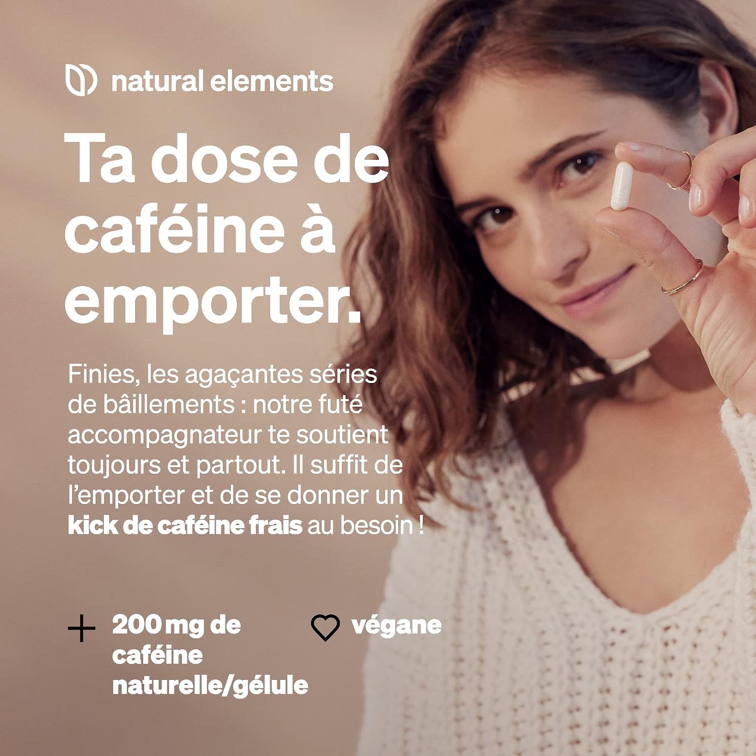 Thumbnail 2 de Gélules de caféine 200 mg (180 gélules) – alternative naturelle aux comprimés, végane