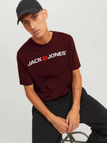 Detalle 1 de T‑Shirt JACK & JONES avec Logo Jjecorp pour Homme – Rouge, XXXL