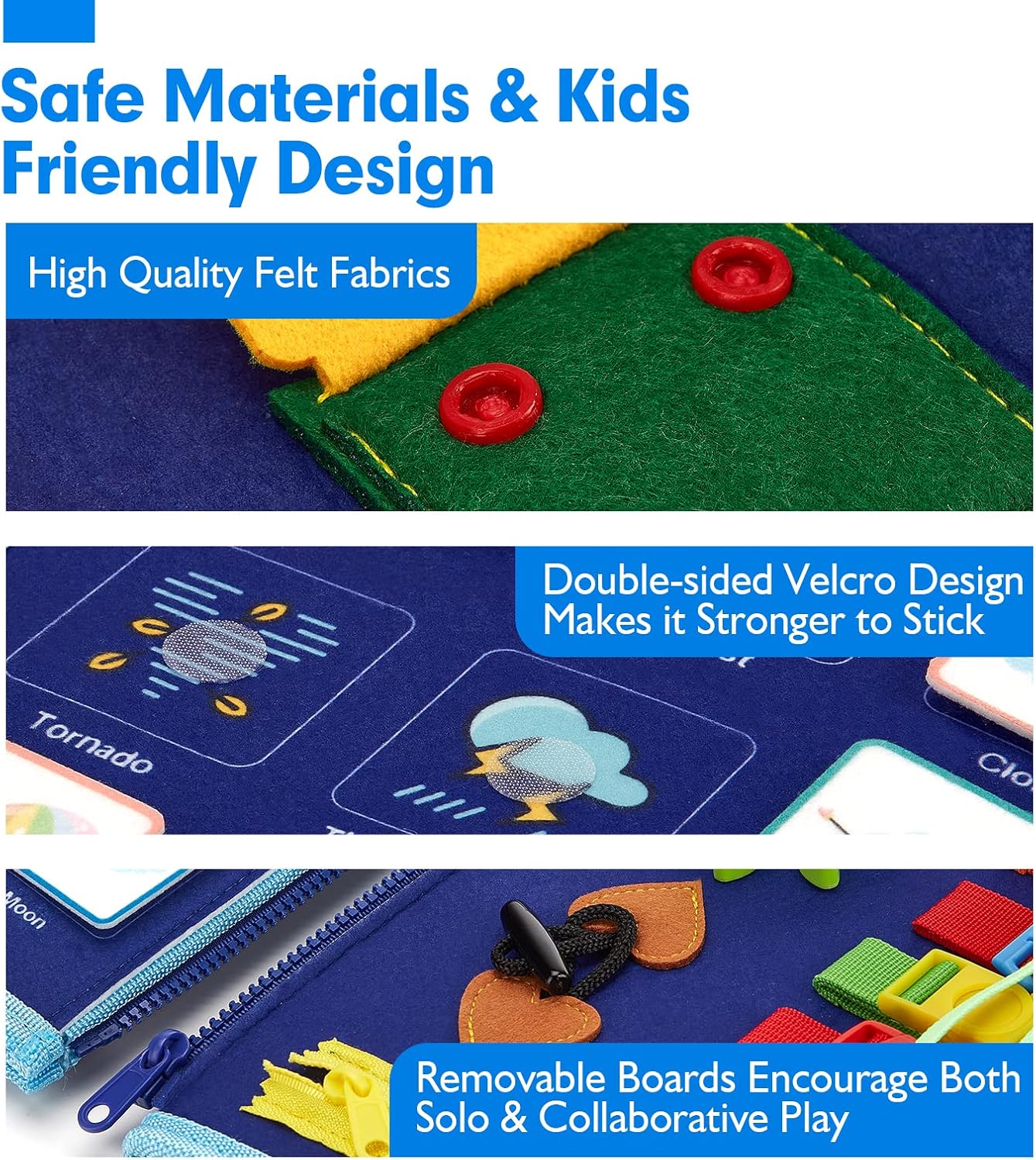Thumbnail 6 de hahaland Montessori busy board 7 sections