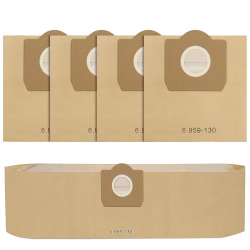 Detalle de 5 Stück WD3 Staubsaugerbeutel für Kärcher 6.959-130.0 von Fishoney – kompatibel mit WD3/SE4001/SE4002
