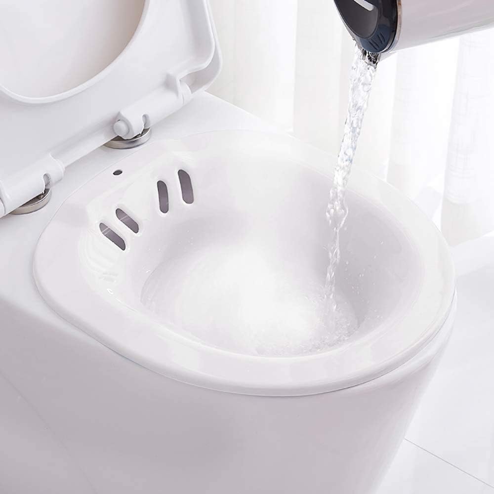 Detalle 2 de Sitzbad für die Toilette – tragbare Sitzbadewanne/Bidet-Einsatz (ca. 2,2 Liter) gegen Hämorrhoiden & für Wochenbettpflege
