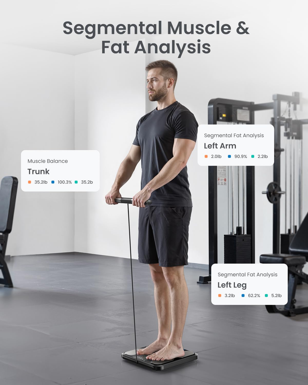 Thumbnail 4 de RENPHO Smart Scales with 8-electrode MorphoScan Base (body weight, fat & 50+ metrics)