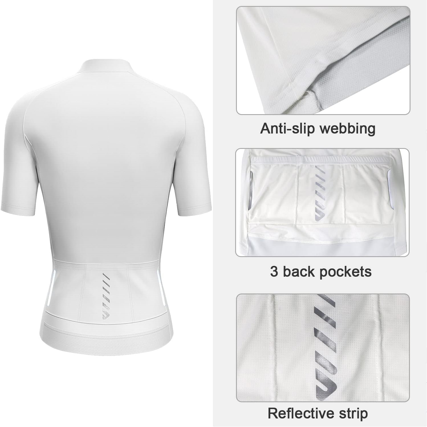 Thumbnail 3 de Lo.gas Damen-Radtrikot Kurzarm – atmungsaktives Trikot mit 3 Taschen und Silikonbund