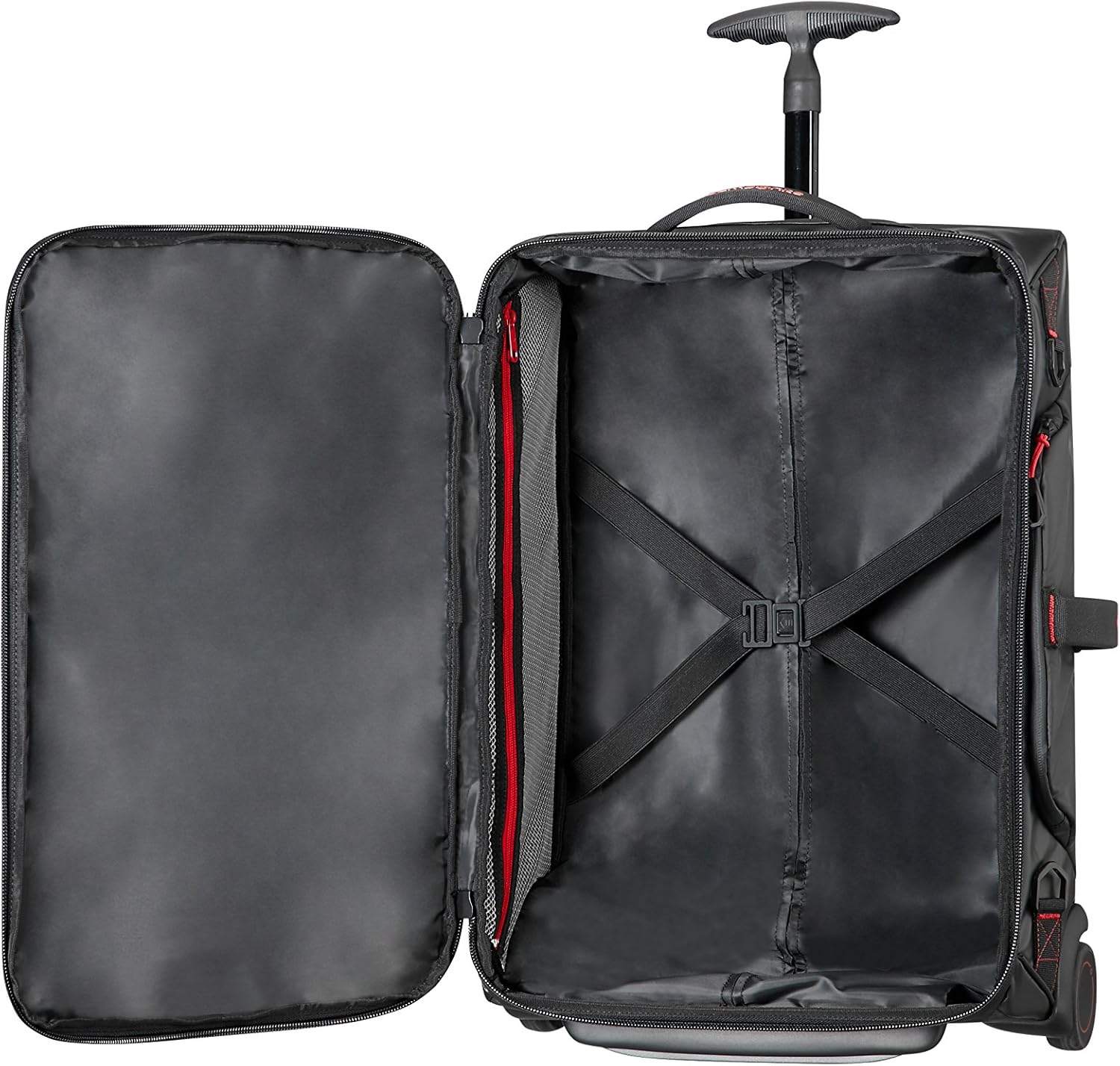 Thumbnail 4 de Samsonite Paradiver Light - Borsa da viaggio a zaino con due ruote, 55 cm, 51 L, Nero
