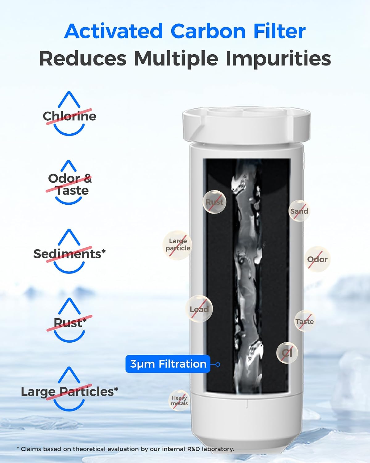 Thumbnail 4 de Waterdrop WD-F48C XWFE Refrigerator Water Filter with Built-In Chip