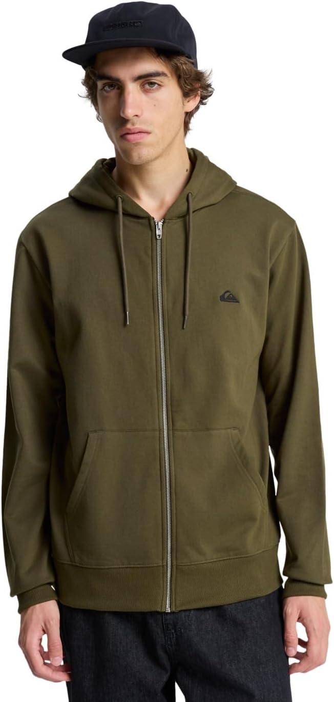 Detalle 2 de Quiksilver Basic Hood Zip Young Men: Maglione con cappuccio e zip frontale (Pacco da 1)