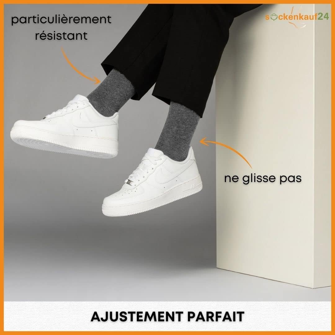 Detalle de 10 Paires Chaussettes Homme Femme Coton Confortable Respirantes