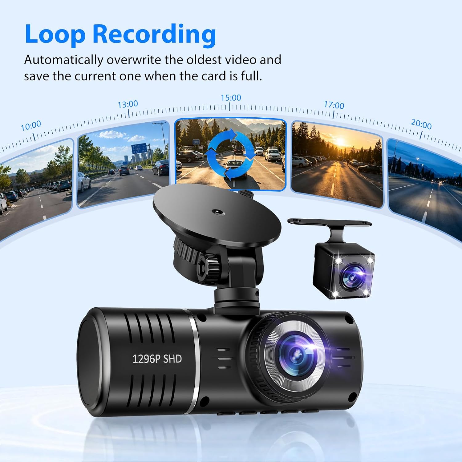 Thumbnail 5 de Dash Cam Front and Rear 1080P