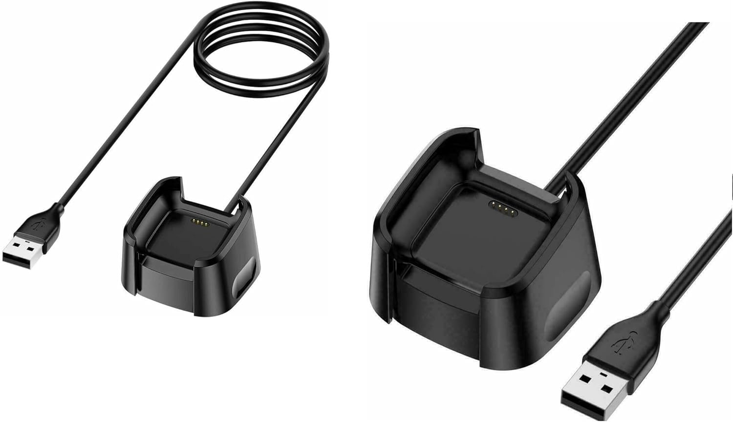 Detalle 2 de Wrist Watch Charging Cable USB 2.0 4-Pin, 1m – Ideal for Travel and Fitbit Versa