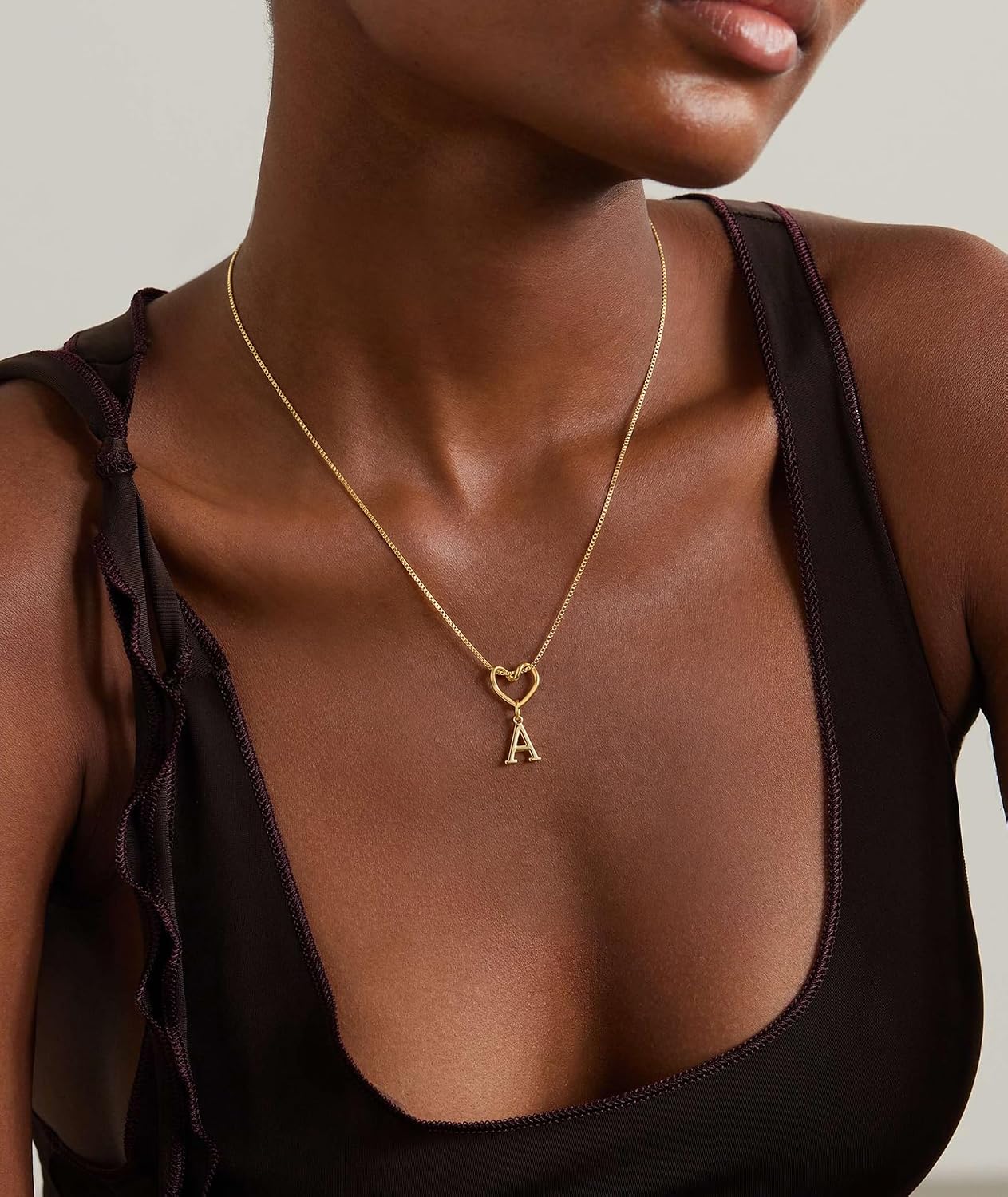 Thumbnail 6 de ZOERAY Initial Necklace, 14K Gold-Plated