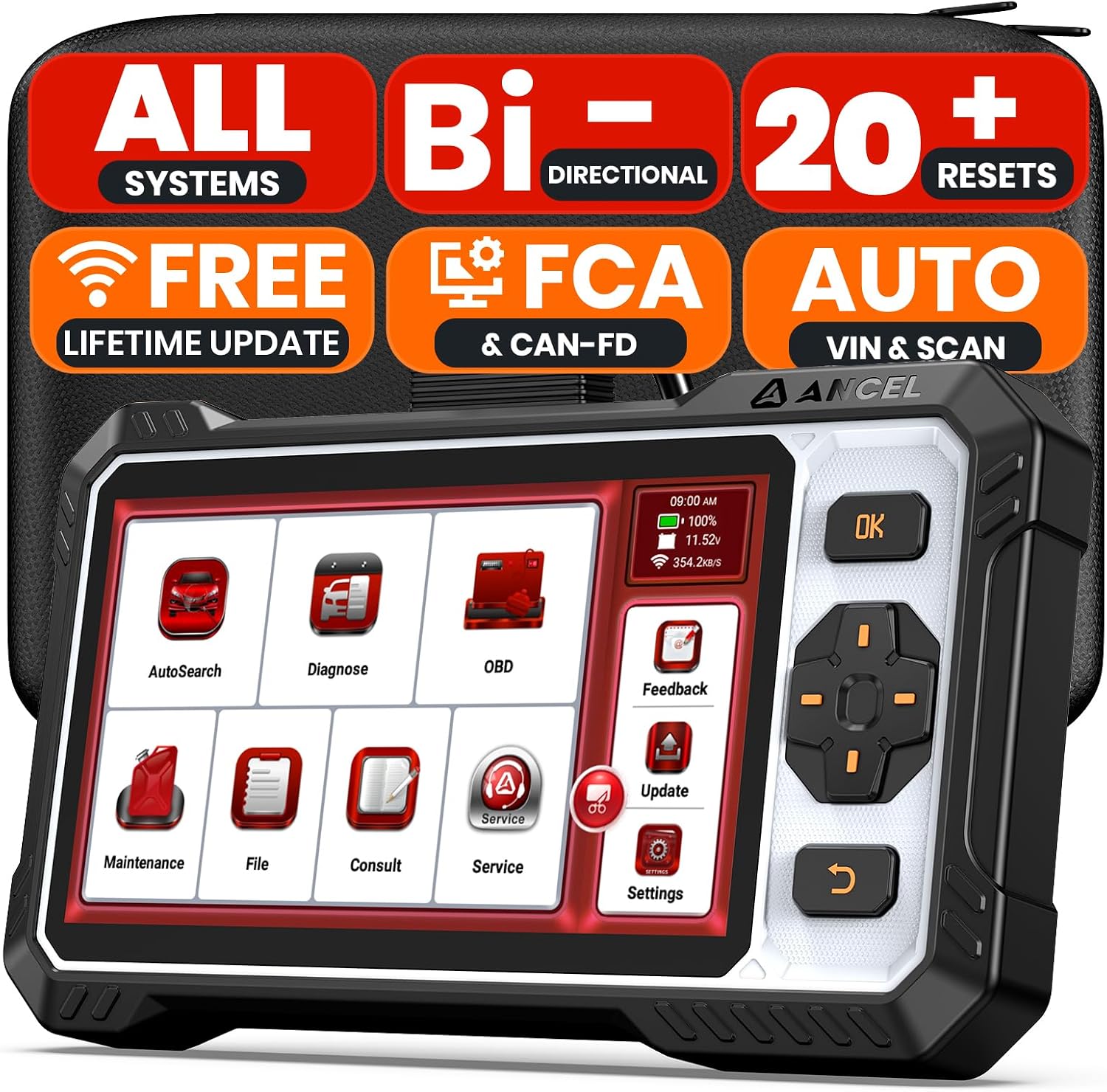 Detalle de ANCEL FX6100 OBD2 Scanner 15+ resets