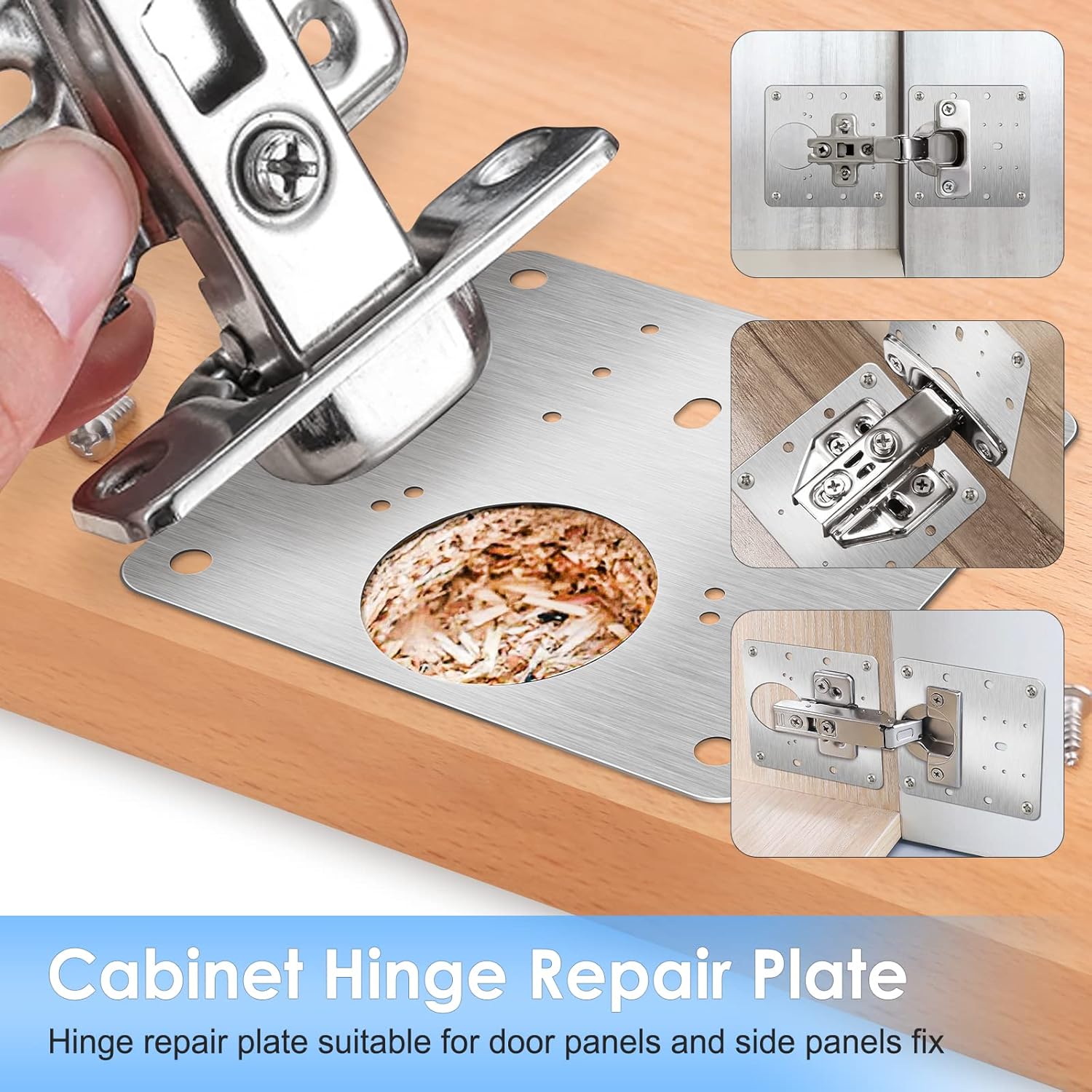 Thumbnail 6 de Cabinet hinge repair kit 12PCS with 80 screws