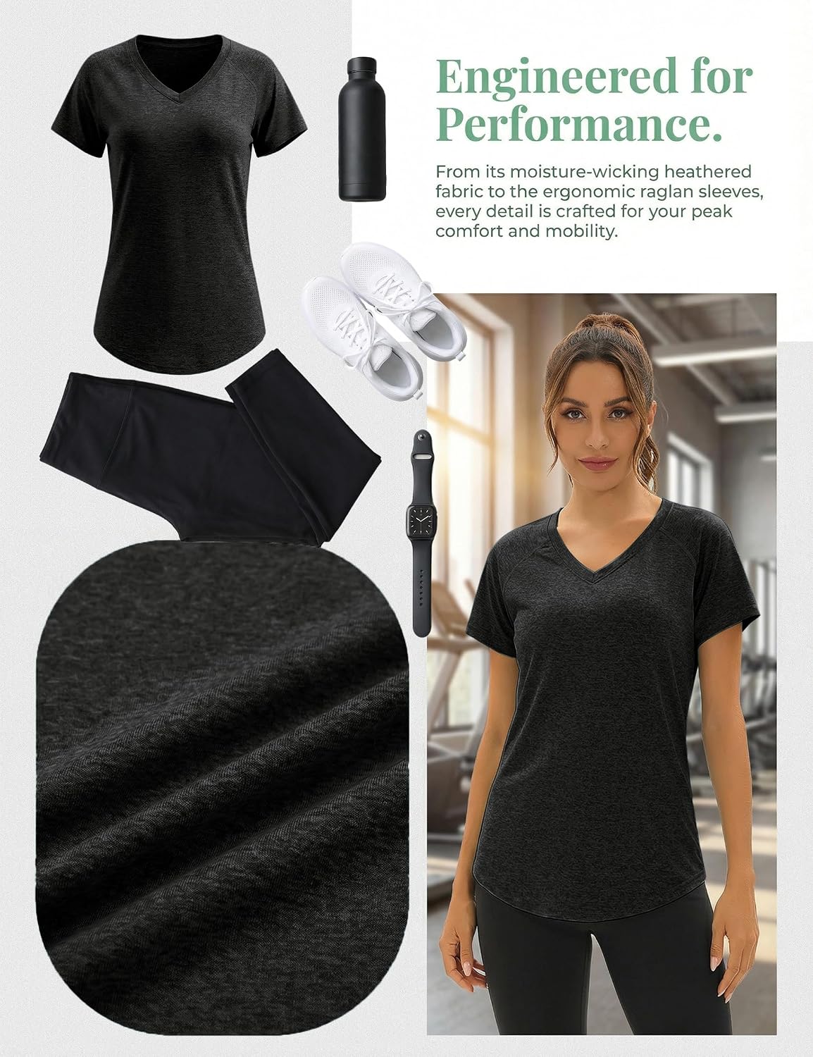 Thumbnail 4 de Wayleb Women's Sports T‑Shirt 92% Polyester