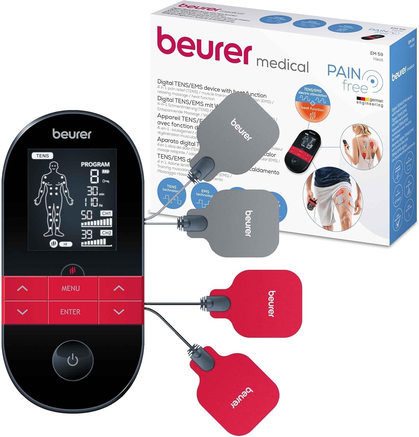 Detalle de Beurer EM 59 Heat TENS EMS 4‑in‑1
