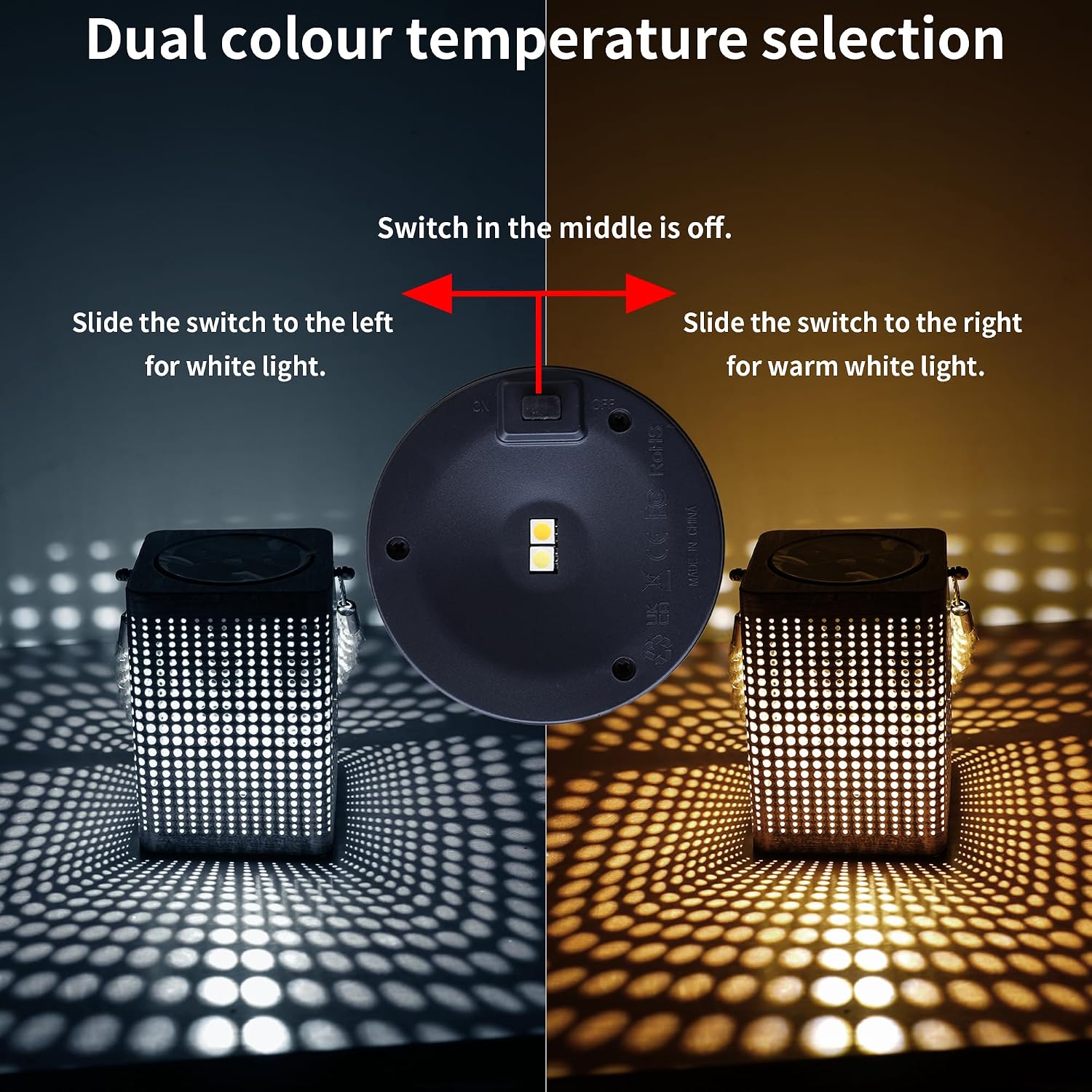 Detalle 2 de KarlpaSW Solar Lanterns 2-Pack Outdoor Lights