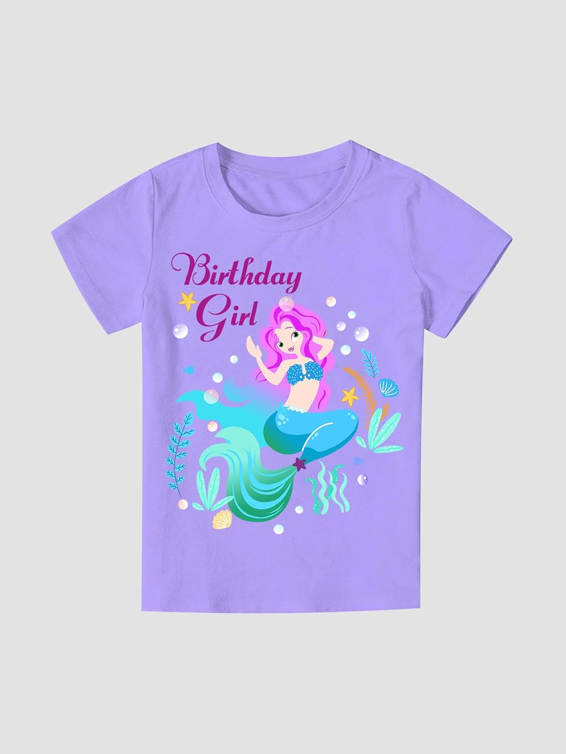 Thumbnail 2 de Doctor Unicorn Girls Mermaid Birthday Outfit Set (Tutu Skirt Dress, T-Shirt, Headband & Satin Sash)